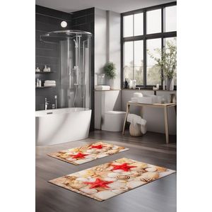 Set covorase de baie, Cartwright, CT-5226, Poliester, Multicolor imagine