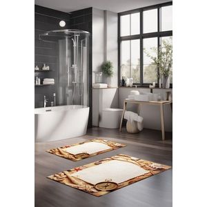 Set covorase de baie, Cartwright, CT-5243, Poliester, Multicolor imagine