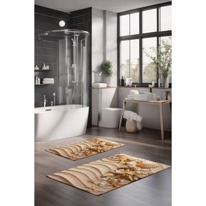 Set covorase de baie, Cartwright, CT-5244, Poliester, Multicolor imagine