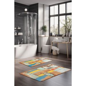 Set covorase de baie, Cartwright, CT-5250, Poliester, Multicolor imagine