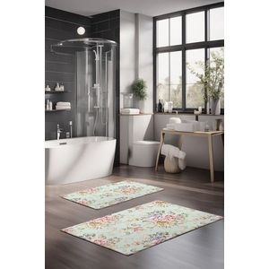 Set covorase de baie, Cartwright, CT-5254, Poliester, Multicolor imagine