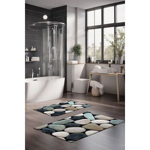 Set covorase de baie, Cartwright, CT-5264, Poliester, Multicolor imagine