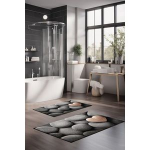 Set covorase de baie, Cartwright, CT-5277, Poliester, Multicolor imagine
