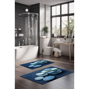 Set covorase de baie, Cartwright, CT-5279, Poliester, Multicolor imagine