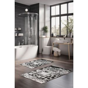 Set covorase de baie, Cartwright, CT-5286, Poliester, Multicolor imagine