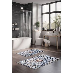 Set covorase de baie, Cartwright, CT-5288, Poliester, Multicolor imagine