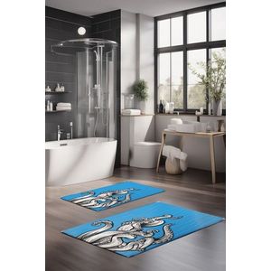 Set covorase de baie, Cartwright, CT-5290, Poliester, Multicolor imagine