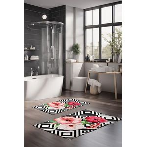 Set covorase de baie, Cartwright, CT-5296, Poliester, Multicolor imagine