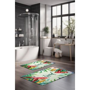 Set covorase de baie, Cartwright, CT-5306, Poliester, Multicolor imagine