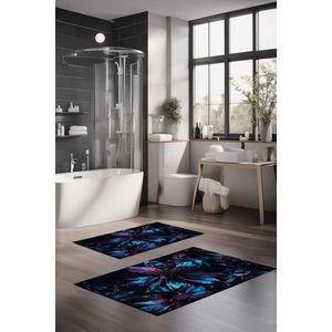 Set covorase de baie, Cartwright, CT-5333, Poliester, Multicolor imagine