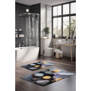 Set covorase de baie, Cartwright, CT-5342, Poliester, Multicolor imagine