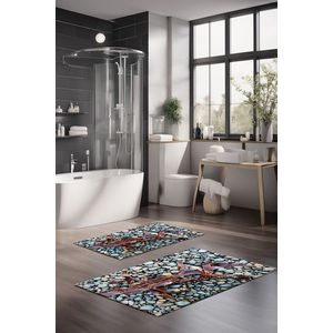 Set covorase de baie, Cartwright, CT-5344, Poliester, Multicolor imagine