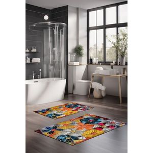Set covorase de baie, Cartwright, CT-5356, Poliester, Multicolor imagine