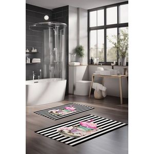 Set covorase de baie, Cartwright, CT-5362, Poliester, Multicolor imagine