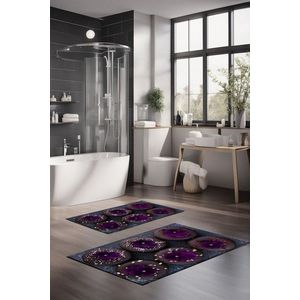 Set covorase de baie, Cartwright, CT-5369, Poliester, Multicolor imagine