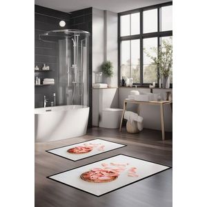 Set covorase de baie, Cartwright, CT-5370, Poliester, Multicolor imagine
