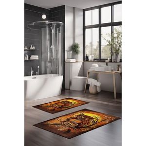 Set covorase de baie, Cartwright, CT-5373, Poliester, Multicolor imagine