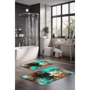 Set covorase de baie, Cartwright, CT-5384, Poliester, Multicolor imagine