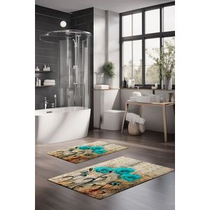 Set covorase de baie, Cartwright, CT-5387, Poliester, Multicolor imagine