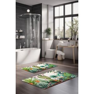Set covorase de baie, Cartwright, CT-5389, Poliester, Multicolor imagine