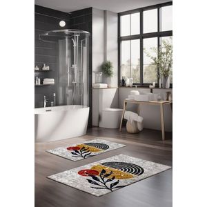 Set covorase de baie, Cartwright, CT-5406, Poliester, Multicolor imagine