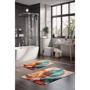 Set covorase de baie, Cartwright, CT-5407, Poliester, Multicolor imagine
