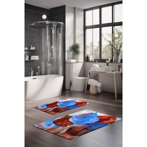Set covorase de baie, Cartwright, CT-5412, Poliester, Multicolor imagine
