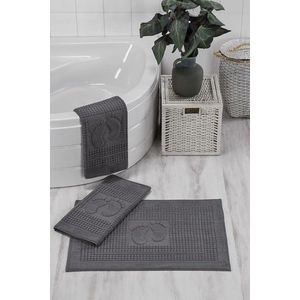 Set covorase de baie, Eponj Home, Orma, Bumbac, Antracit imagine