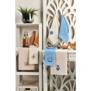 Set prosoape de bucatarie, Eponj Home, Marin, Bumbac, Multicolor imagine