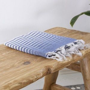 Prosop de plaja, Clovis, Alagra, 100x170 cm, Bumbac, Albastru imagine