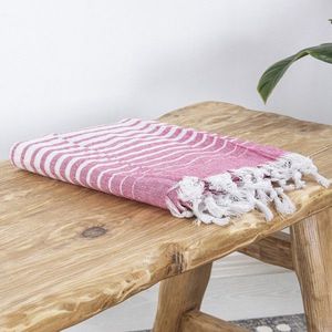 Prosop de plaja, Clovis, Alagra, 100x170 cm, Bumbac, Roz imagine