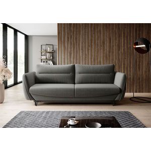 Canapea extensibila 4 locuri ELTAP, SO-SIL-04FL, Silva, 236x95x90 cm, lemn/poliester, gri imagine