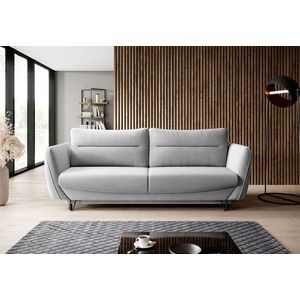 Canapea extensibila 4 locuri ELTAP, SO-SIL-04SO, Silva, 236x95x90 cm, lemn/poliester, gri deschis imagine