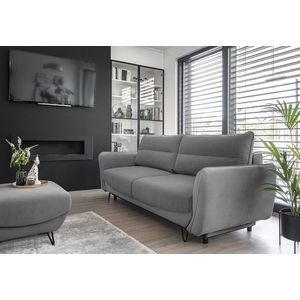 Canapea extensibila 4 locuri ELTAP, SO-SIL-04VE, Silva, 236x95x90 cm, lemn/poliester, gri imagine