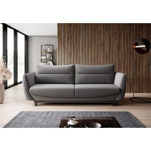 Canapea extensibila 4 locuri ELTAP, SO-SIL-05GO, Silva, 236x95x90 cm, lemn/poliester, gri inchis imagine