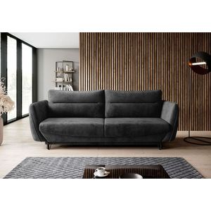 Canapea extensibila 4 locuri ELTAP, SO-SIL-06NU, Silva, 236x95x90 cm, lemn/poliester, gri inchis imagine