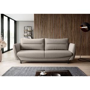 Canapea extensibila 4 locuri ELTAP, SO-SIL-07PO, Silva, 236x95x90 cm, lemn/poliester, bej imagine
