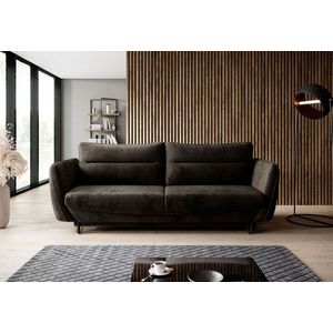 Canapea extensibila 4 locuri ELTAP, SO-SIL-22NU, Silva, 236x95x90 cm, lemn/poliester, maro inchis imagine