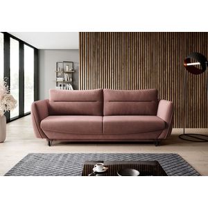 Canapea extensibila 4 locuri ELTAP, SO-SIL-24LU, Silva, 236x95x90 cm, lemn/poliester, roz inchis imagine