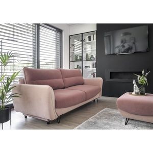Canapea extensibila 4 locuri ELTAP, SO-SIL-24VE-61MAT, Silva, 236x95x90 cm, lemn/poliester, roz imagine