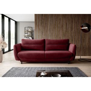 Canapea extensibila 4 locuri ELTAP, SO-SIL-25LO, Silva, 236x95x90 cm, lemn/poliester, rosu imagine