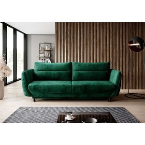 Canapea extensibila 4 locuri ELTAP, SO-SIL-35NU, Silva, 236x95x90 cm, lemn/poliester, verde inchis imagine