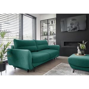 Canapea extensibila 4 locuri ELTAP, SO-SIL-38VE, Silva, 236x95x90 cm, lemn/poliester, verde deschis imagine