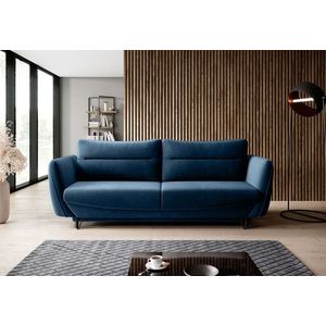 Canapea extensibila 4 locuri ELTAP, SO-SIL-40LU, Silva, 236x95x90 cm, lemn/poliester, albastru imagine