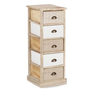 Comoda Finnley, Bizzotto, 40 x 29 x 90 cm, lemn de paulownia imagine