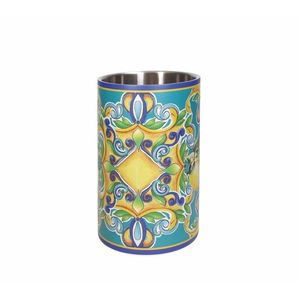 Racitor sticla de vin, Citrus Blue edge, Brandani, 12x19 cm, inox imagine
