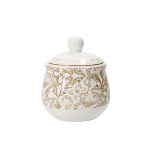 Zaharnita cu capac, Excalibur, Brandani, D9x12 cm, portelan New Bone China imagine