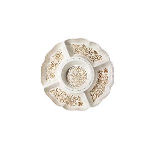 Platou servire aperitiv, Excalibur Starter, Brandani, D27 cm, portelan imagine
