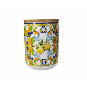 Recipient cu capac ermetic, Citrus, Brandani, D10x14.5 cm, 800 g, portelan New Bone China imagine