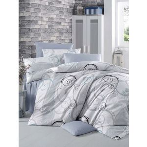 Lenjerie de pat dubla King (EU) (ES), Güliz, Victoria, Bumbac Ranforce imagine